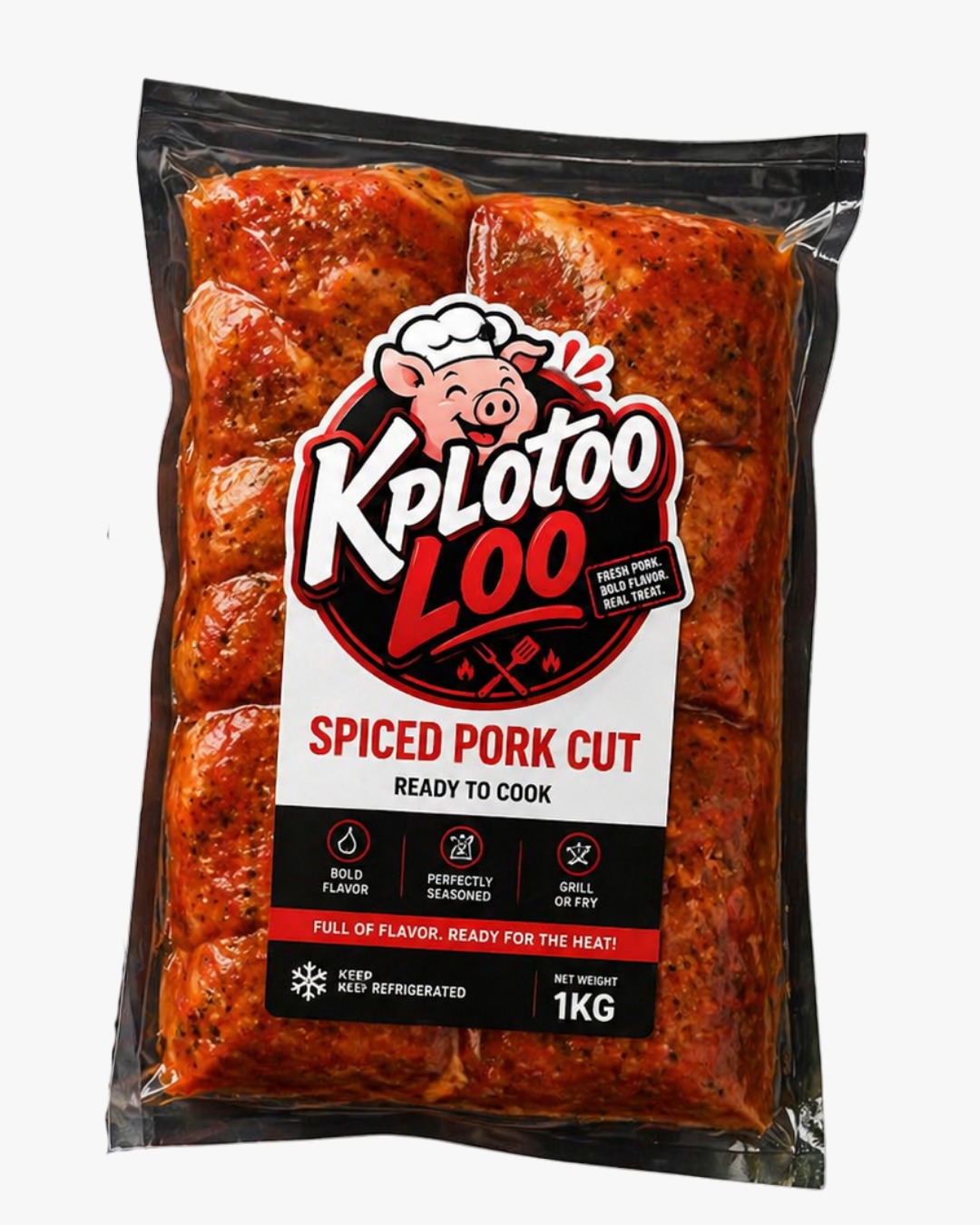 Spiced Pork Cubes KPLOTOO LOO packaging