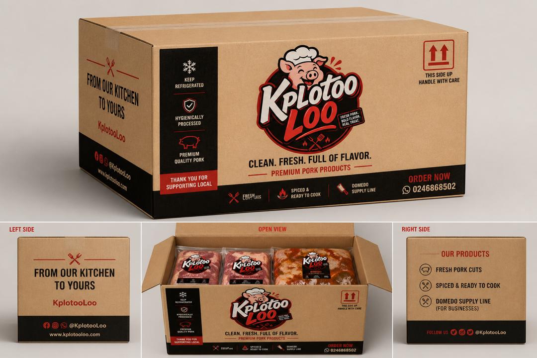 KPLOTOO LOO delivery box for pork orders