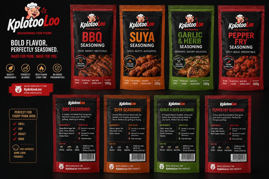 BBQ Seasoning locked seasoning pouch